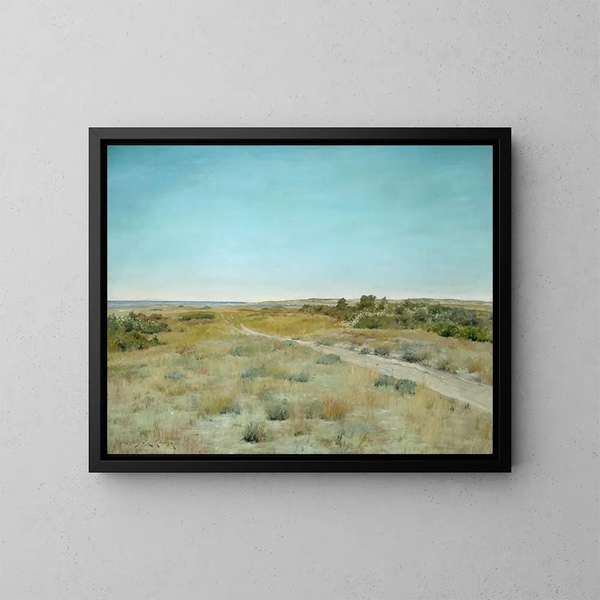 Premiers frissons d'automne - William Merritt Chase — inramlat konstverk på väggen