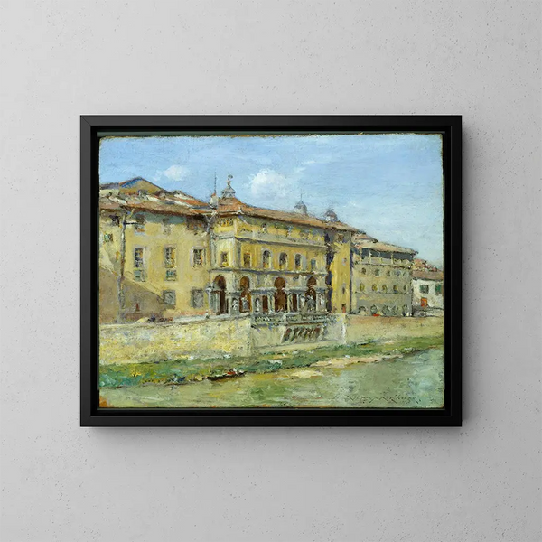 Florence - William Merritt Chase — inramlat konstverk på väggen