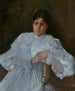 Fille i vitt - William Merritt Chase — vy av konstverket