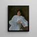 Fille i vitt - William Merritt Chase — inramlat konstverk på väggen