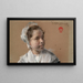 Tête d'une jeune fille - William Merritt Chase — inramlat konstverk på väggen