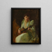 Dame som spelar gitarr - William Merritt Chase — inramlat konstverk på väggen
