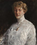 Dame i vit blus - William Merritt Chase — vy av konstverket