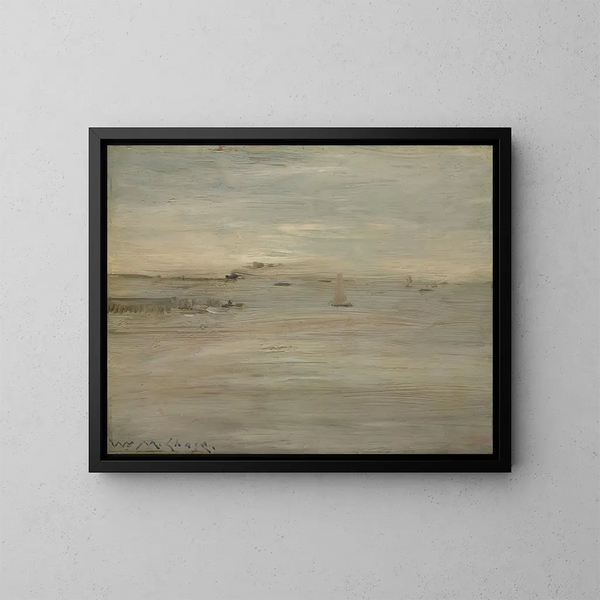Marine - William Merritt Chase — inramlat konstverk på väggen