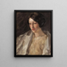 Portrait d'Esther M. Groome - William Merritt Chase — inramlat konstverk på väggen