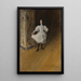 Portrait av konstnärens dotter Dorothy - William Merritt Chase — inramlat konstverk på väggen