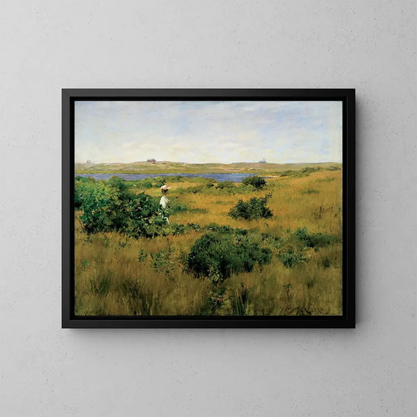 Sommar i Shinnecock Hills - William Merritt Chase — inramlat konstverk på väggen