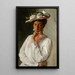kvinna i vitt - William Merritt Chase — inramlat konstverk på väggen