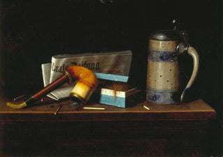 William Michael Harnett - With the Staats Zeitung.webp