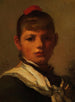 Flicka med ett rött hårband - William Morris Hunt — vy av konstverket