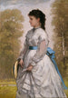 porträtt av Agnes Elizabeth Claflin - William Morris Hunt — vy av konstverket