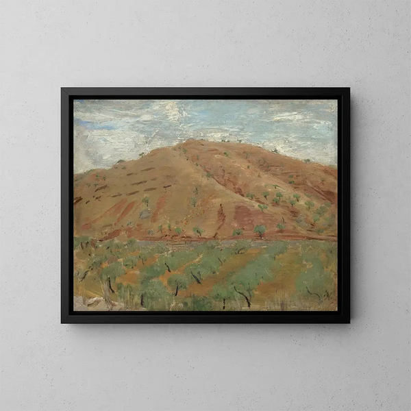Le Cerro San Antón - William Nicholson — inramlat konstverk på väggen