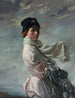 i Dublinbukten, porträtt av konstnärens maka - William Orpen — vy av konstverket