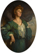 porträtt av Mary Lady Gerard i grön klänning - William Orpen — vy av konstverket