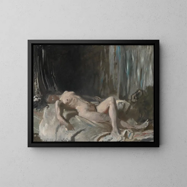 Studie av en kvinnlig nakenhet - William Orpen — inramlat konstverk på väggen