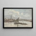 Vue sur la Tamise à Battersea - William P. Sherlock — inramlat konstverk på väggen