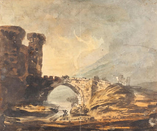 William Payne - Landscape with a Castle and Bridge.webp