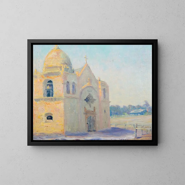 Mission de Carmel - William Posey Silva — inramlat konstverk på väggen