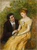 En studie för I verandan, ett kritiskt ögonblick - William Powell Frith — vy av konstverket