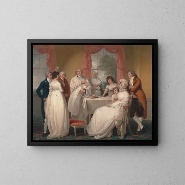 Le baptême de l'héritier - William Redmore Bigg — inramlat konstverk på väggen