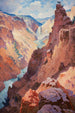 Vue du Grand Canyon de Yellowstone - William Robinson Leigh — vy av konstverket