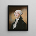 George Washington - William Russell Birch — inramlat konstverk på väggen