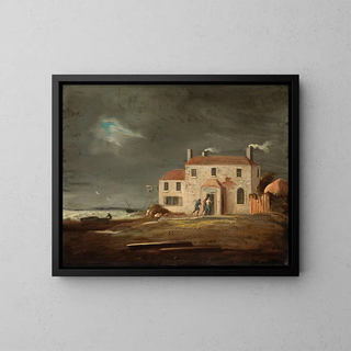 William Sadler the Younger - A View of the Inn Laytown County Meath.webp
