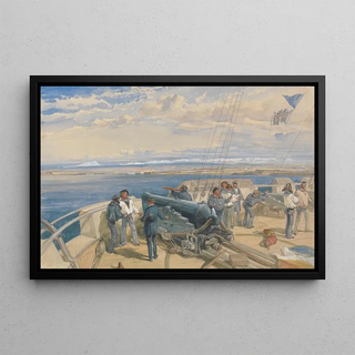 William Simpson - Sebastopol from the Sea Sketched from the Deck of H M S Sidon Feb 1855.webp