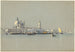 Vy genom kanalen Giudecca mot Salute och Campanile di San Marco - William Stanley Haseltine — vy av konstverket