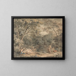 William Taverner - Nymphs Bathing in a Wooded Glade.webp