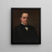 William McKinley - William Thomas Mathews — inramlat konstverk på väggen