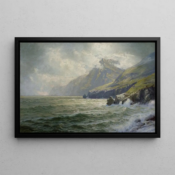 Baie de Donegal - William Trost Richards — inramlat konstverk på väggen