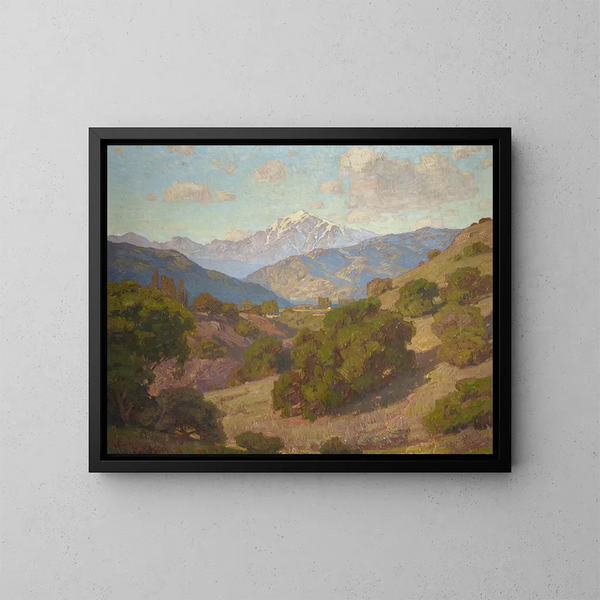 Mont San Antonio - William Wendt — inramlat konstverk på väggen
