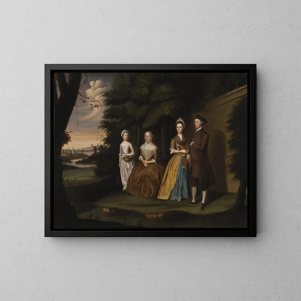 La famille Wiley - William Williams — inramlat konstverk på väggen