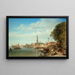 Vue de Venise depuis la Riva degli Schiavone - William Wyld — inramlat konstverk på väggen