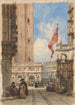Place Saint-Marc i Venedig med Loggetta - William Wyld — vy av konstverket