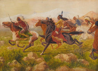 William de la Montagne Cary - Racing the Steam Train.webp