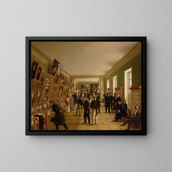 Exposition des beaux-arts à Varsovie en 1828 - Wincenty Kasprzycki — inramlat konstverk på väggen