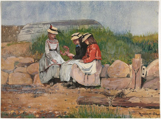 La Fille du pêcheur - Winslow Homer — vy av konstverket