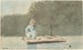 Pojke på en flotte - Winslow Homer — vy av konstverket