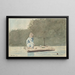 Pojke på en flotte - Winslow Homer — inramlat konstverk på väggen