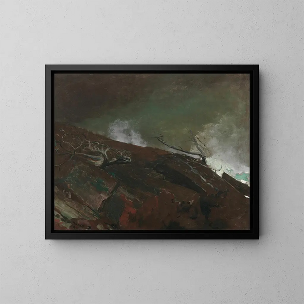 Côte du Maine - Winslow Homer — inramlat konstverk på väggen
