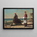 Papa arrive - Winslow Homer — inramlat konstverk på väggen