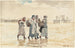 Quatre poissonnières sur la plage - Winslow Homer — vy av konstverket