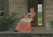 Fille lisant sur un porche en pierre - Winslow Homer — vy av konstverket