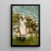 Fille et laurier - Winslow Homer — inramlat konstverk på väggen