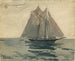 Schooner de Gloucester - Winslow Homer — vy av konstverket