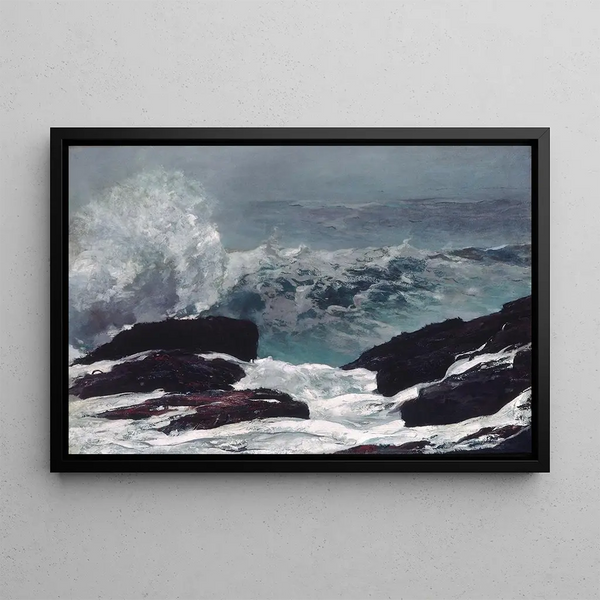 Côte du Maine - Winslow Homer — inramlat konstverk på väggen