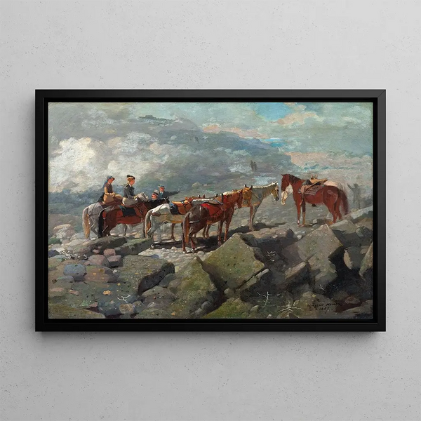 Mont Washington - Winslow Homer — inramlat konstverk på väggen