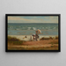 På stranden i Marshfield - Winslow Homer — inramlat konstverk på väggen